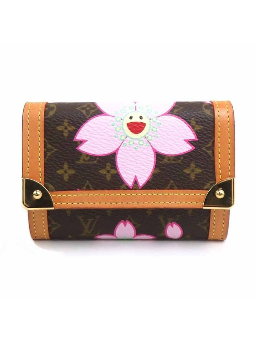 Louis Vuitton Coin Purse Monogram Cherry Blossom Porte Monnaie